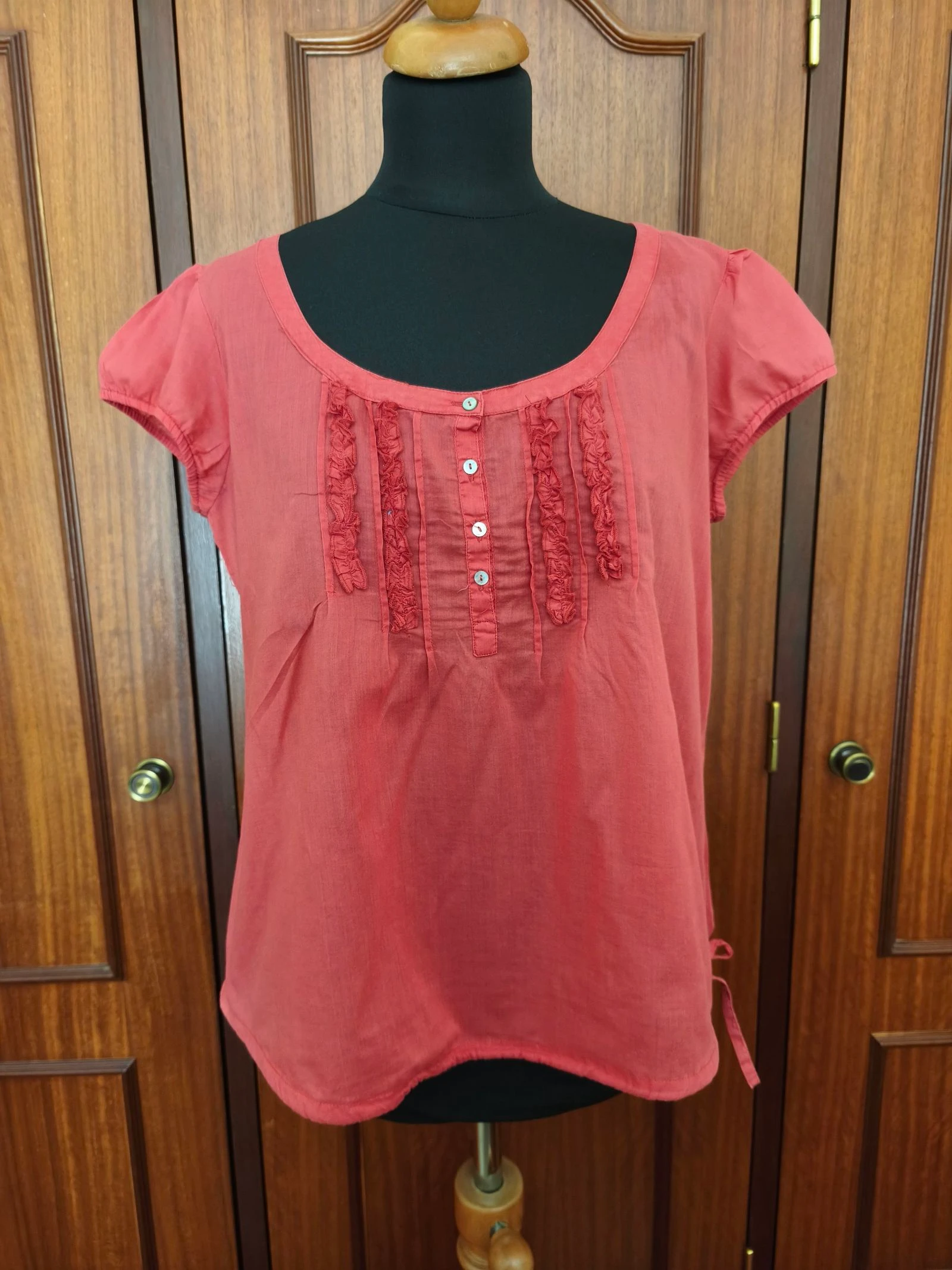 Blusa Zara Basic XL Coral / Top Zara Basic XL Corail
